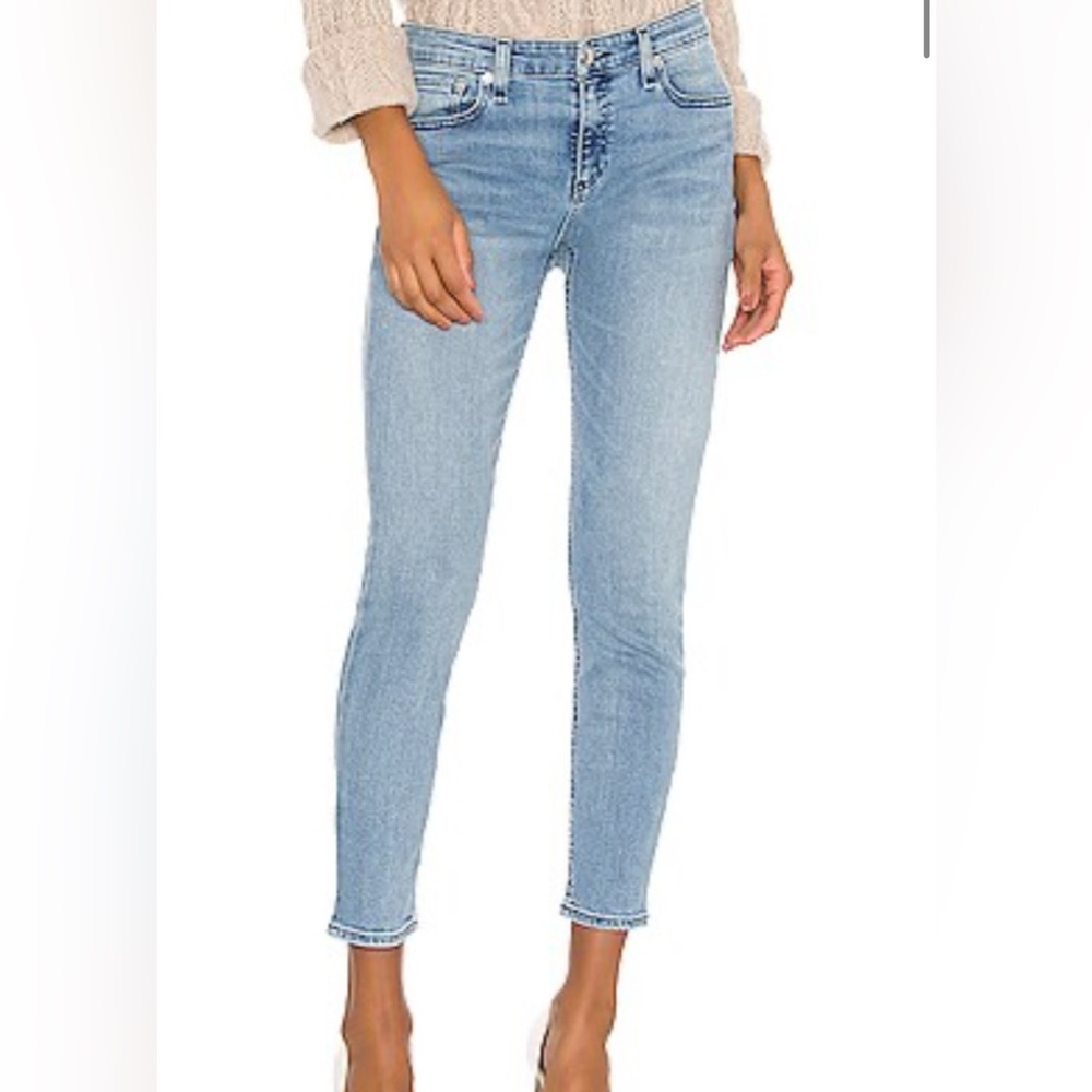 Rag & Bone Cate Mid Rise Ankle Skinny in Sailor Town